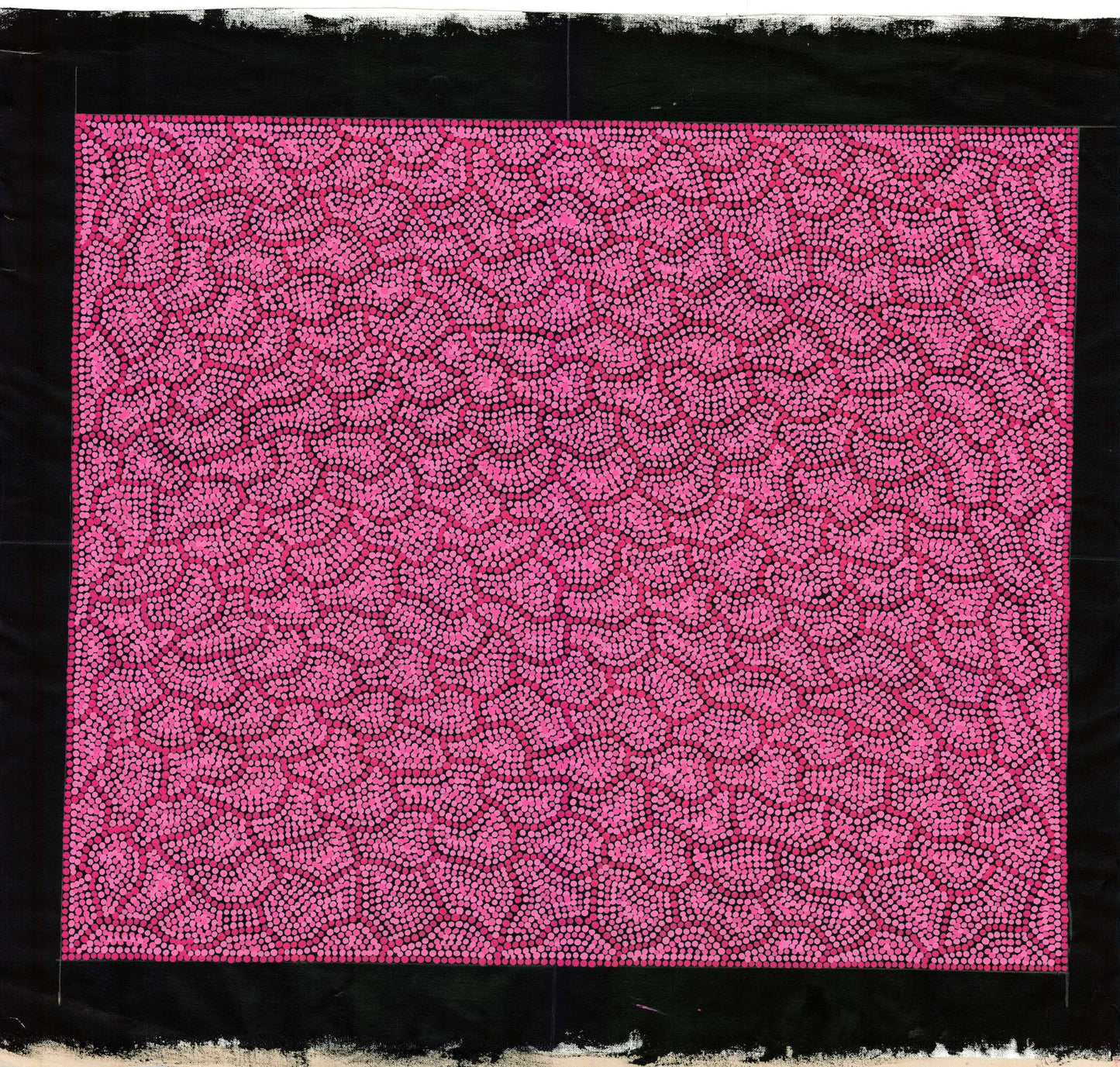 Salt Lakes (pink) - Unframed on canvas - Stephen Berger (Arrernte)