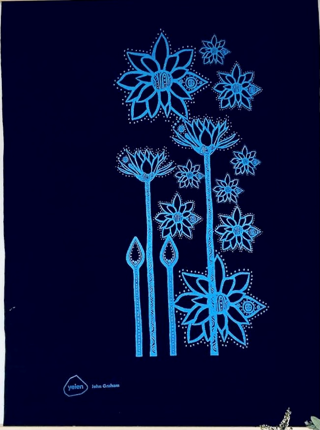 Linen Tea Towel - Yimbun by John Graham