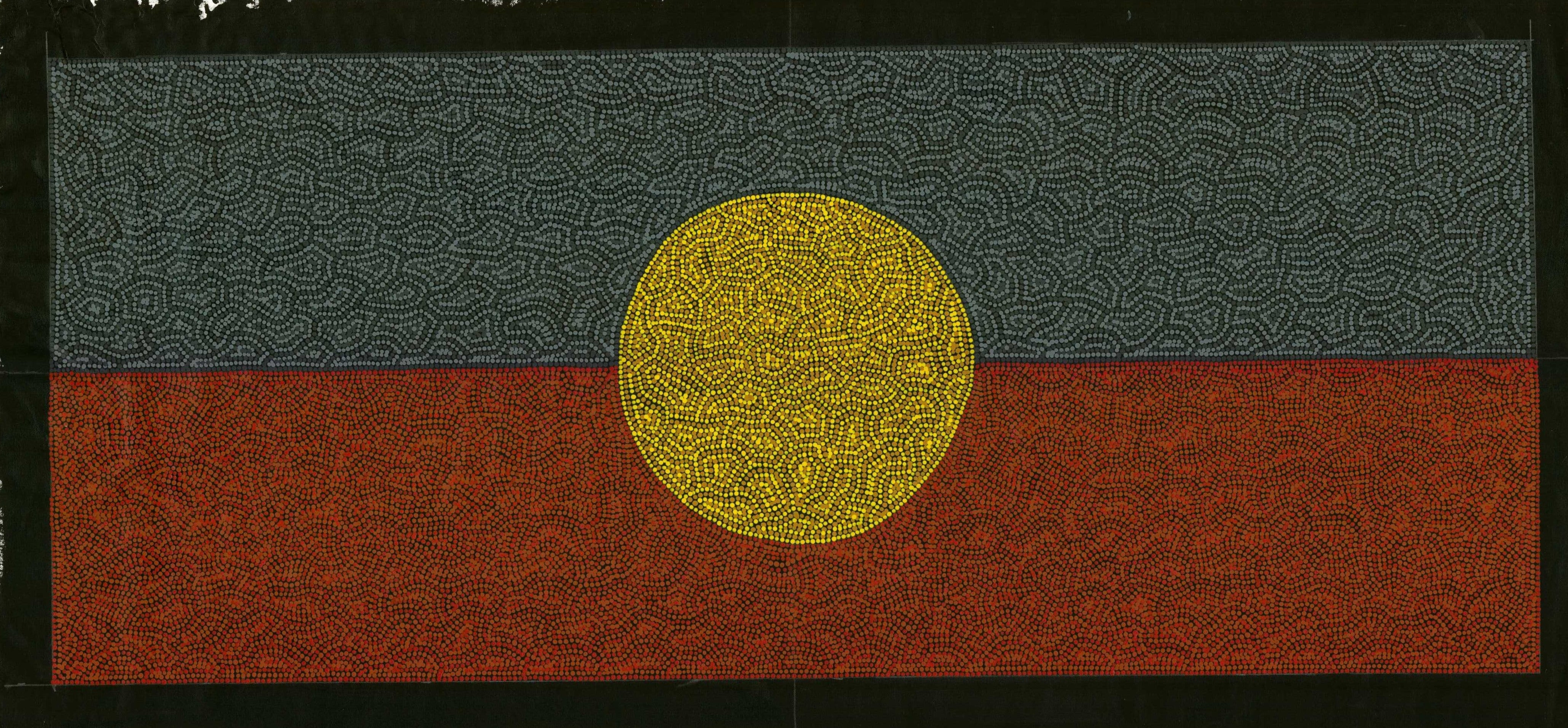 Aboriginal Flag painting - Unframed on canvas - Stephen Berger ...