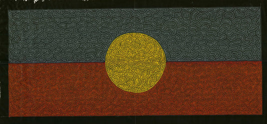 Aboriginal Flag painting by Stephen Berger
