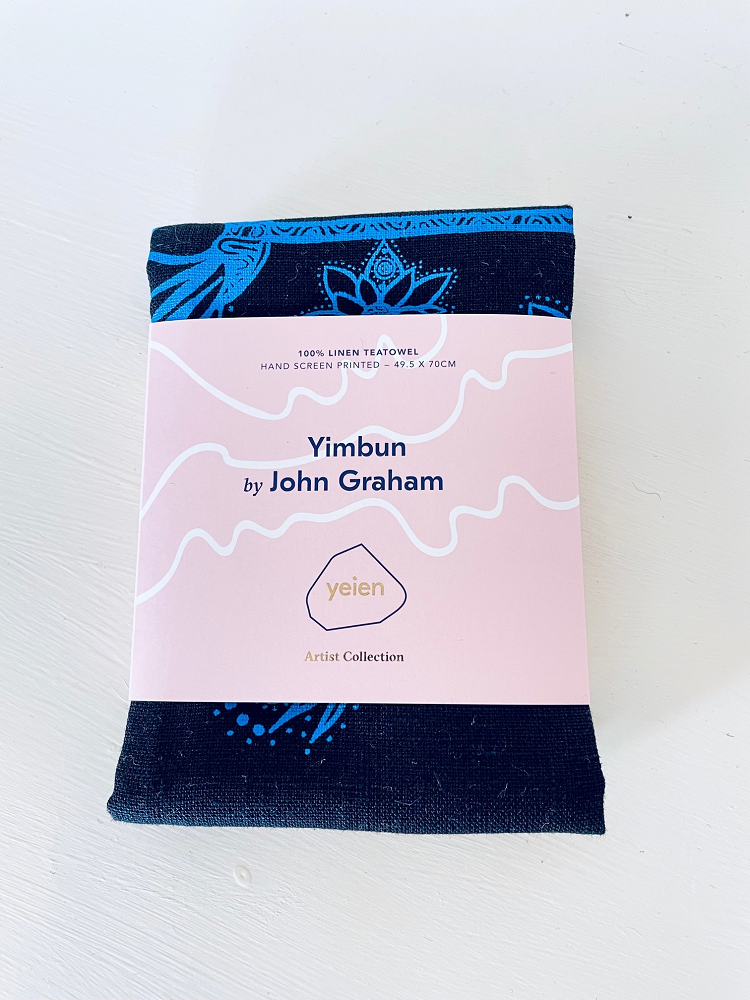 Linen Tea Towel - Yimbun by John Graham