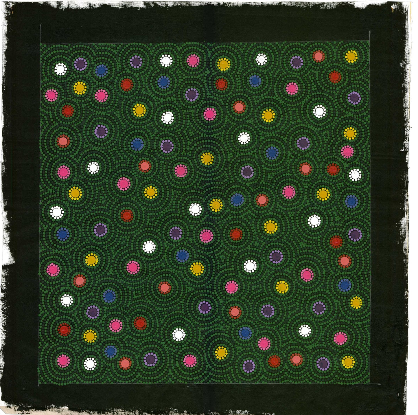 Wildflowers - Unframed on canvas - Stephen Berger (Arrernte)